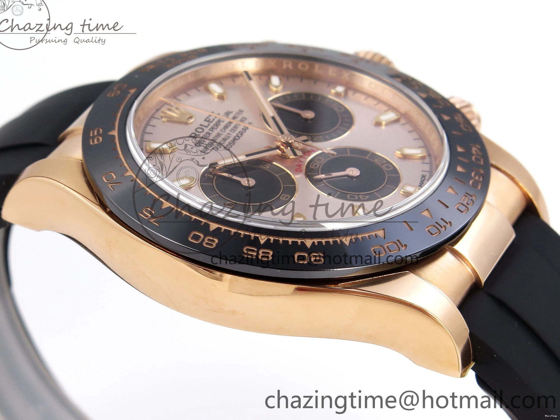 MiroTime 0322 Daytona 116515 Clean 1:1 Best Edition Silver Dial RG Markers on Oysterflex Strap SA4130 V WrinkleFree 1965